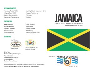 Friends of Jamaica Emancipation day 2015